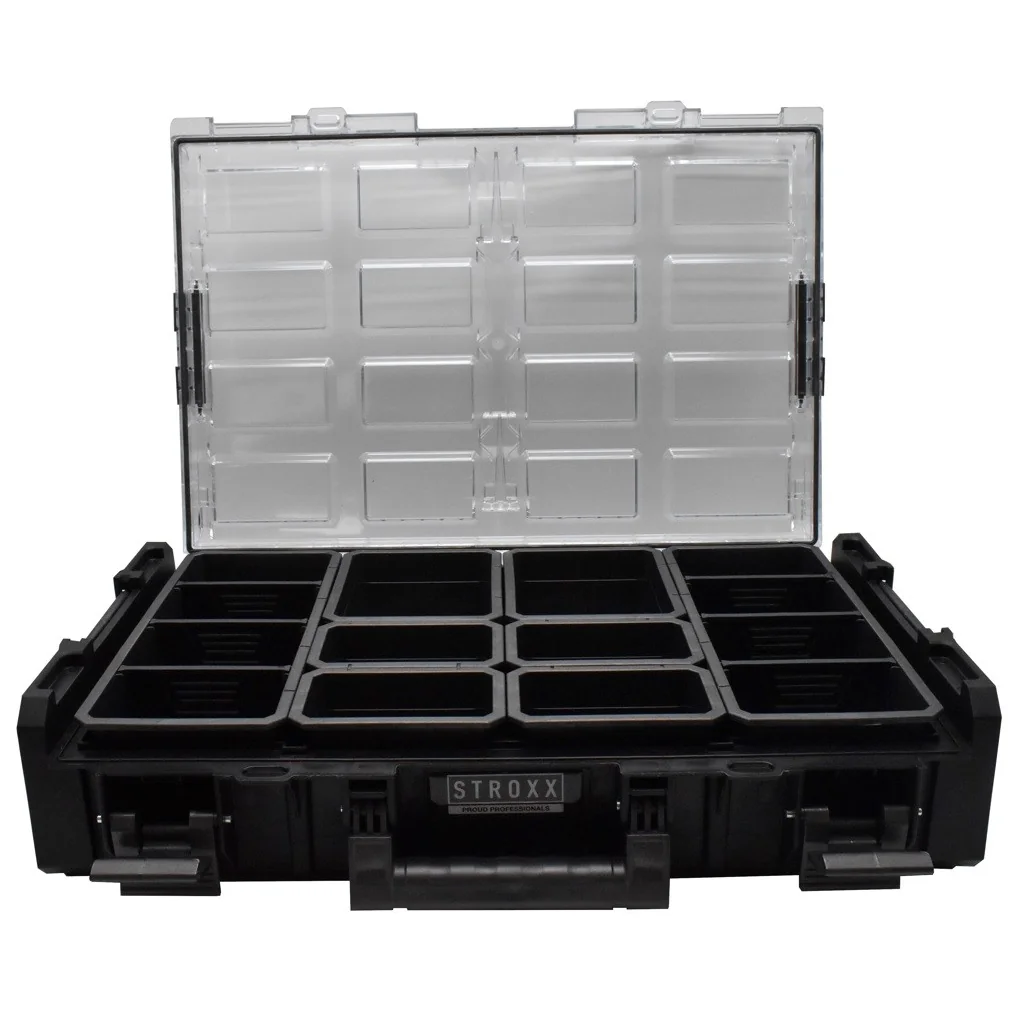 Cutie organizatoare STROXX Stroboxx XL cuplabila, dimensiune 852 X 387 X 131 mm culoare negru