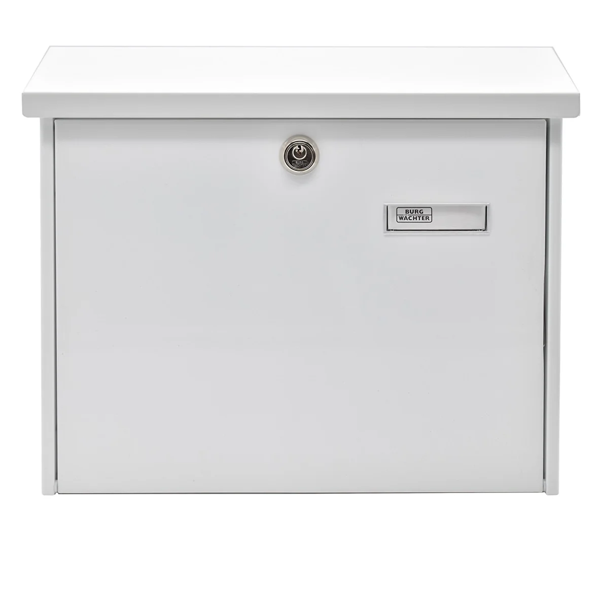 Cutie postala Premium BURG-WACHTER model Amsterdam 867 din otel galvanizat cu incuiere 2 chei culoare alb 320 x 377 x 115 mm