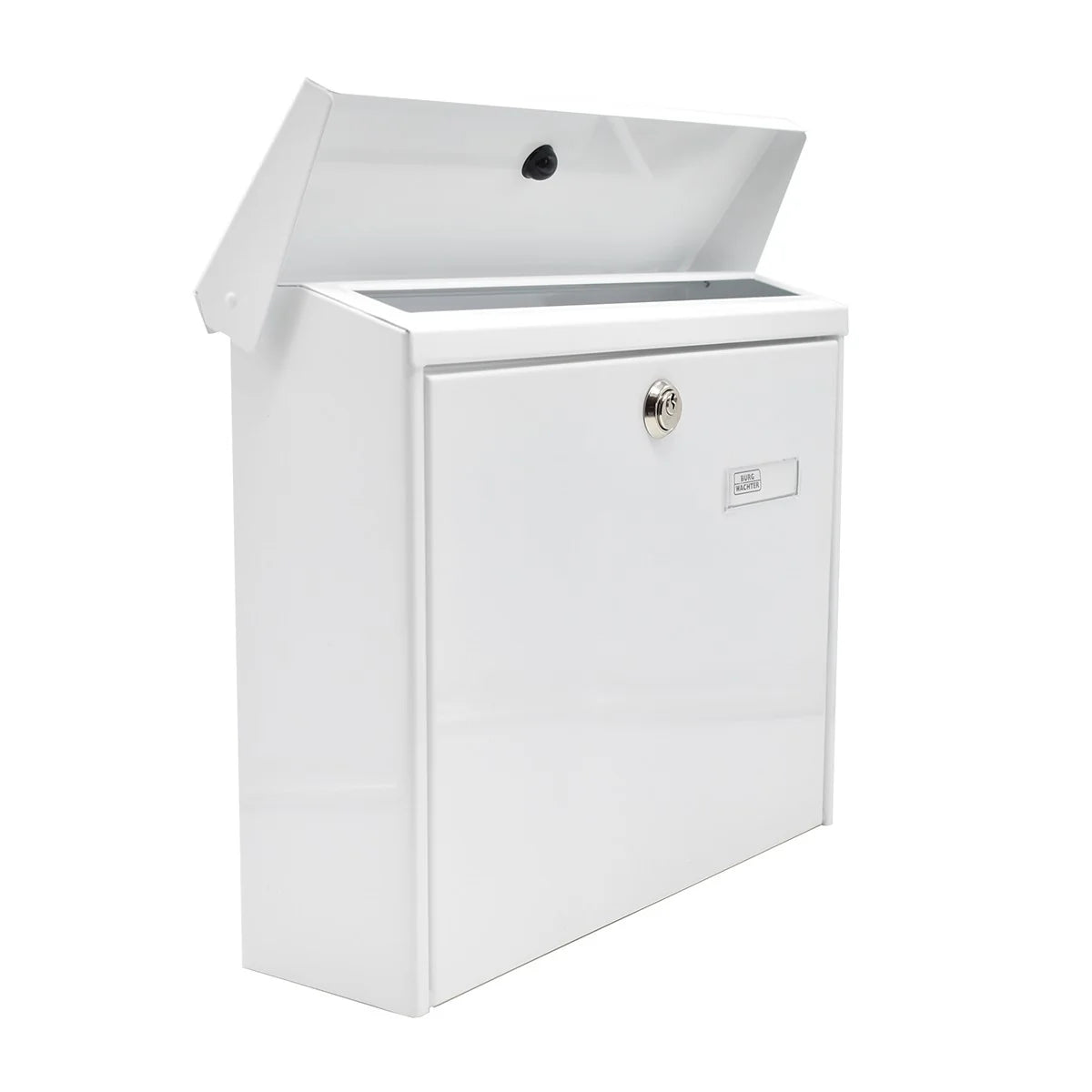 Cutie postala Premium BURG-WACHTER model Amsterdam 867 din otel galvanizat cu incuiere 2 chei culoare alb 320 x 377 x 115 mm