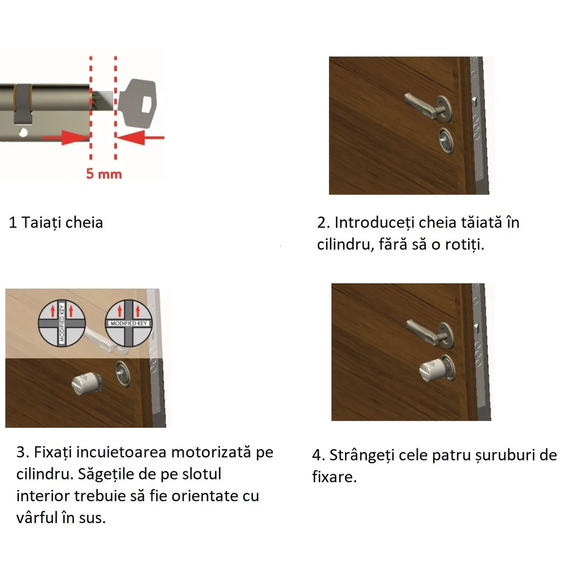 DESI Utopic OK Tip A UBC 100C incuietoare inteligenta, motorizata, cu acumulator reincarcabil culoare argintiu