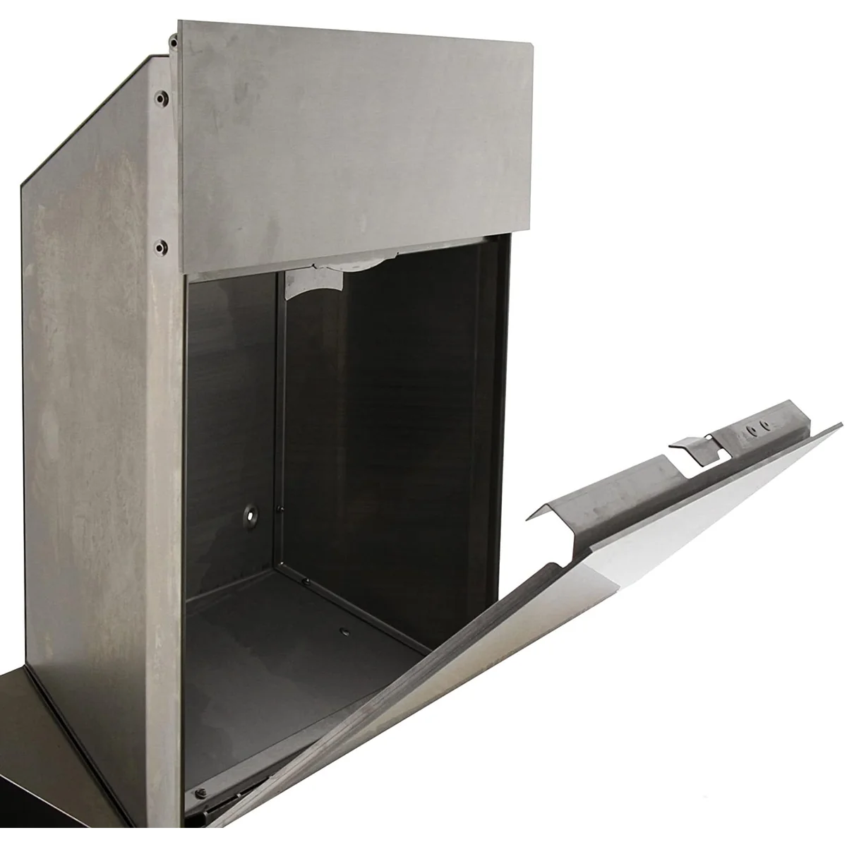 Cutie postala Premium BURG-WACHTER model Quadus 3745 NI din inox cu incuiere 2 chei, culoare inox 497 x 475 x 145 mm