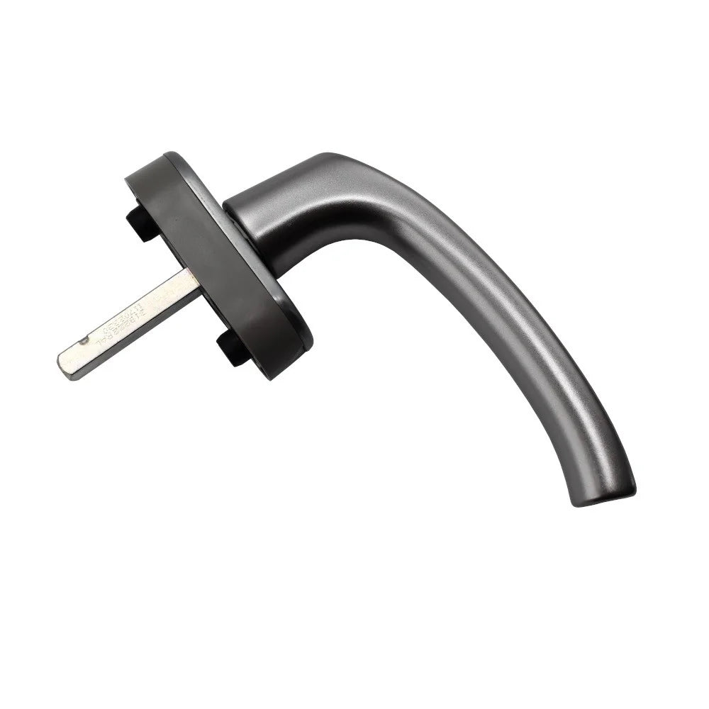 Maner geam termopan, Hoppe Flensburg, aluminiu, functie Secustik, patrat variabil 7/32-42 mm, index 90 grade, culoare titan F9