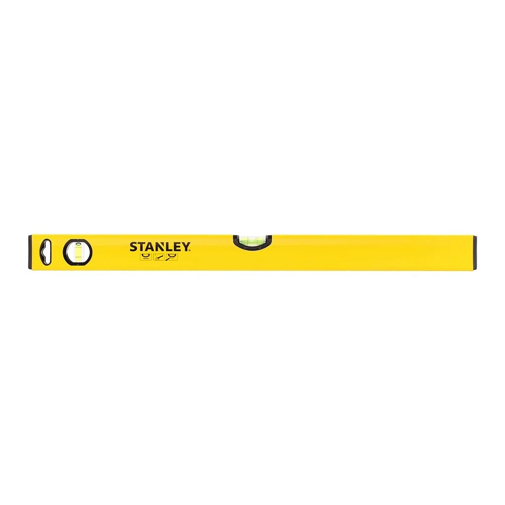 Nivela cu bula de aer STANLEY Classic cu doua fiole de verificare lungime 60 centimetri culoare galben STHT1-43103