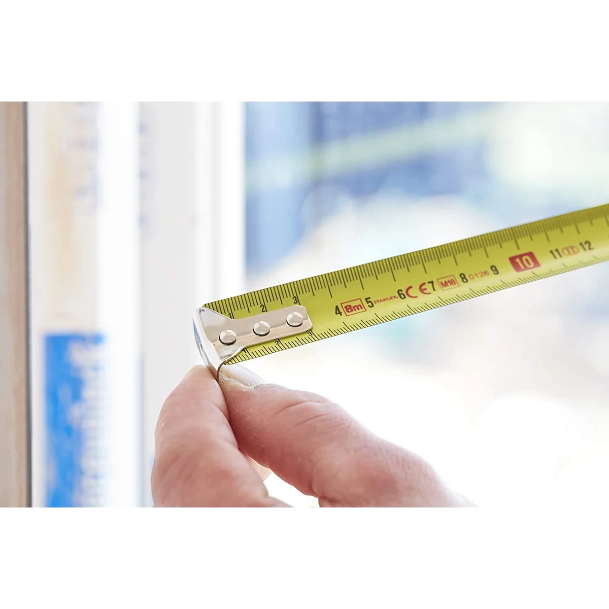 Ruleta cu banda metalica pentru masurare, STANLEY Tylon, cu blocare si carlig, 5 metri, 1-30-697