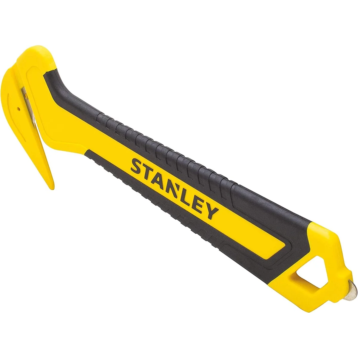 Cutter STANLEY cu lama ascunsa pentru taiere folii si benzi cu maner cauciucat DSTHT10356-0