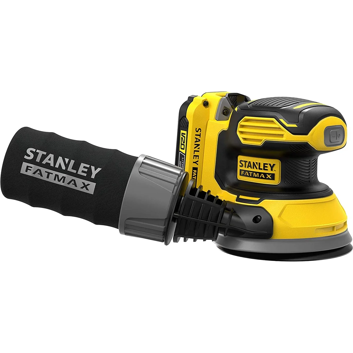 Slefuitor cu excentric STANLEY FATMAX V20 cu acumulator 18V 1x2.0 Ah si incarcator SFMCW220D1S-QW