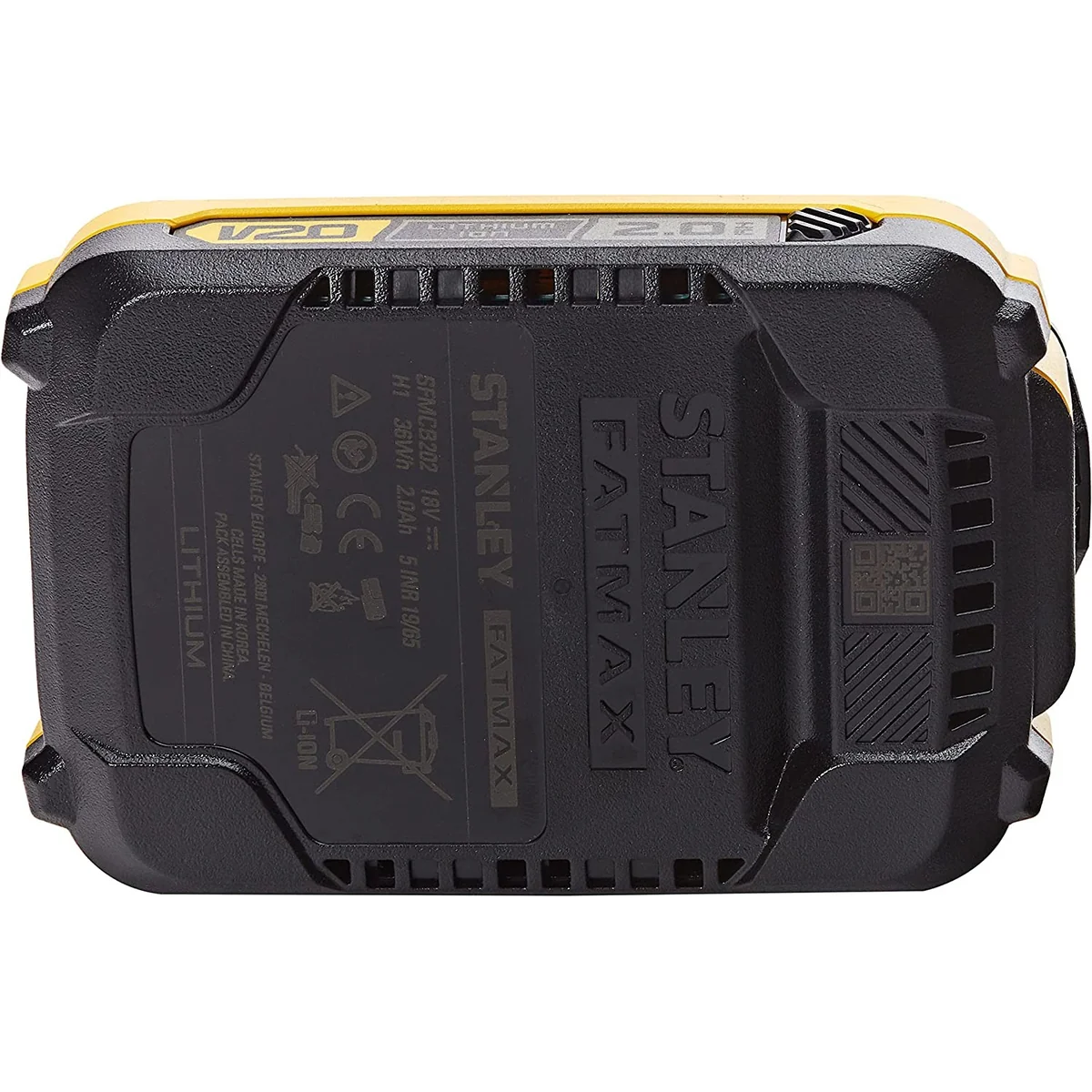 Acumulator STANLEY FATMAX V20 pentru scule electrice 18 Volti 2Ah SFMCB202-XJ