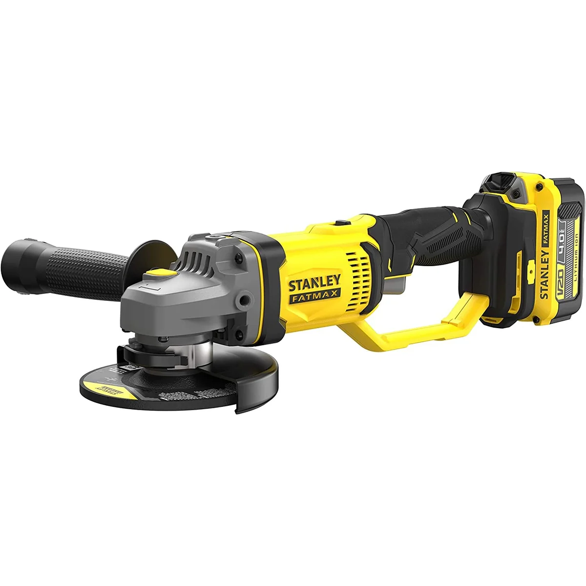 Polizor unghiular STANLEY FATMAX V20 cu 2 acumulatori 18 Volti 4 Ah si incarcator SFMCG400M2K-QW