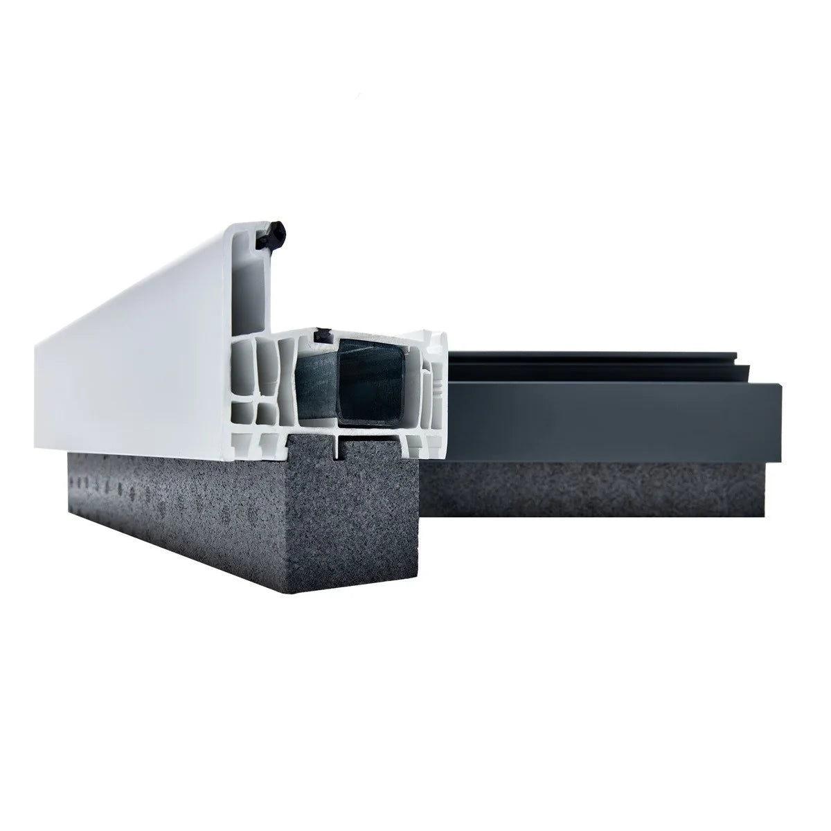 Profil inaltare solbanc blaugelb 50(57)x40x1200mm pentru ferestre confectionate din profil Aluplast seriile 4000, 5000