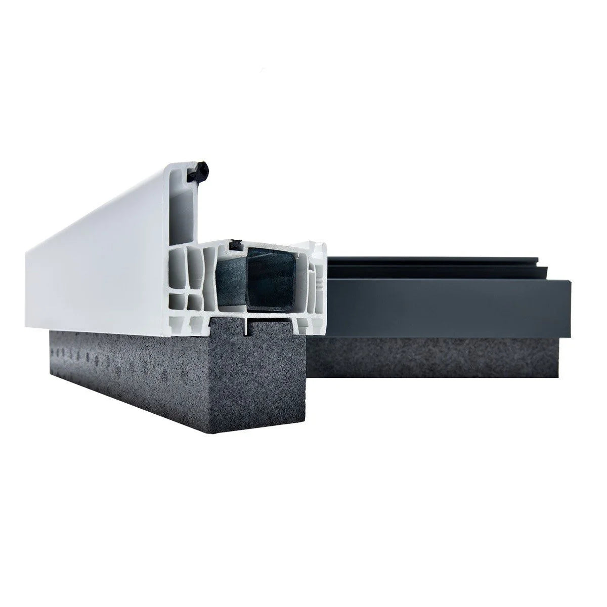 Profil inaltare solbanc blaugelb 30(37)x40x1200mm pentru ferestre din profil Salamander seriile Streamline 76, Bluevolution 92