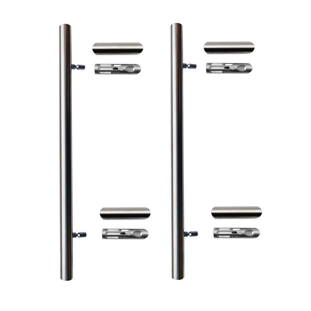 Set maner spatial pe ambele parti WALA din inox 304 rotund 30 mm lungime 1400 mm asezare la 45 de grade cu accesorii de prindere