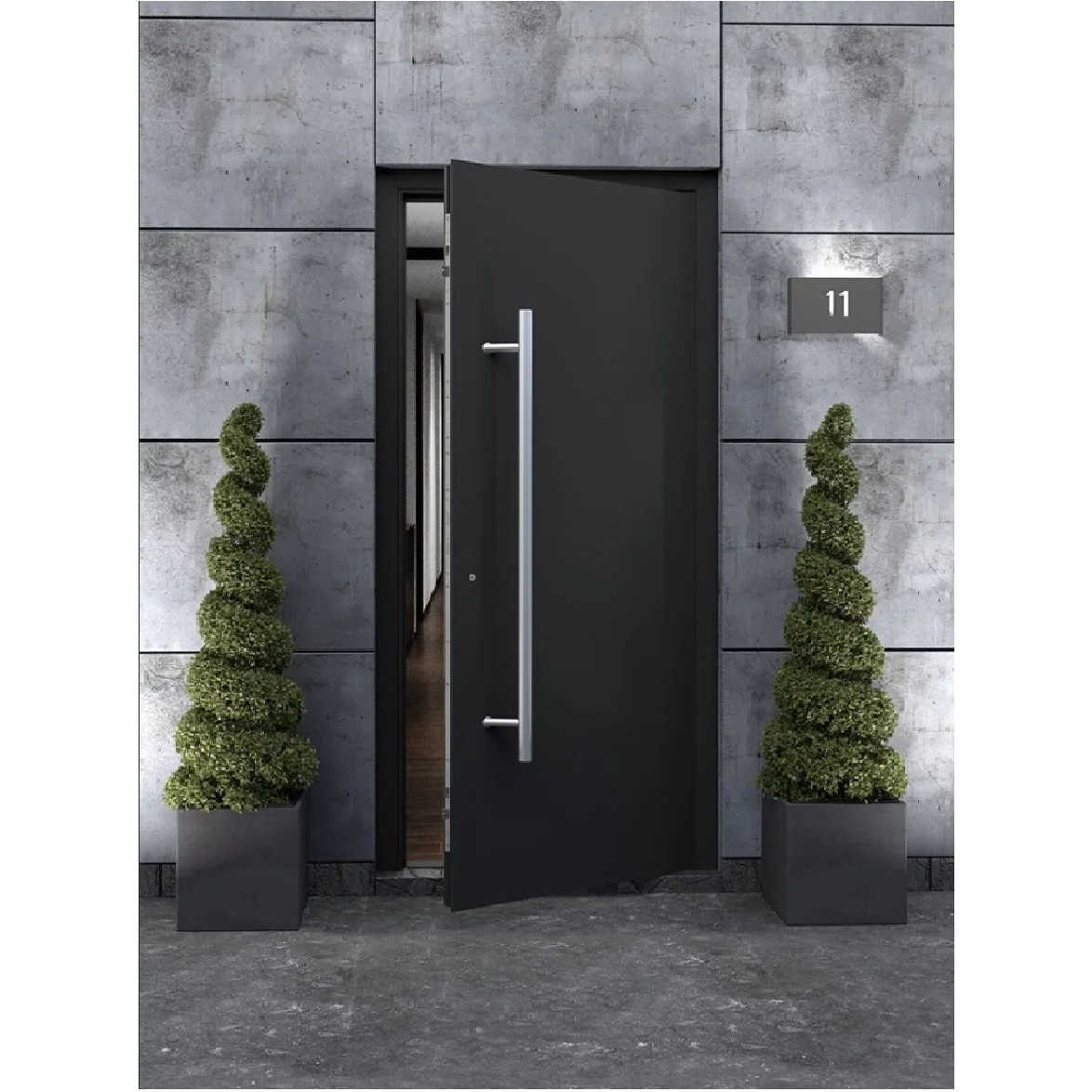 Maner spatial o singura parte WALA P45 inox 304 rotund 30 mm lungime 1000 mm asezare la 45 de grade fara accesorii de prindere