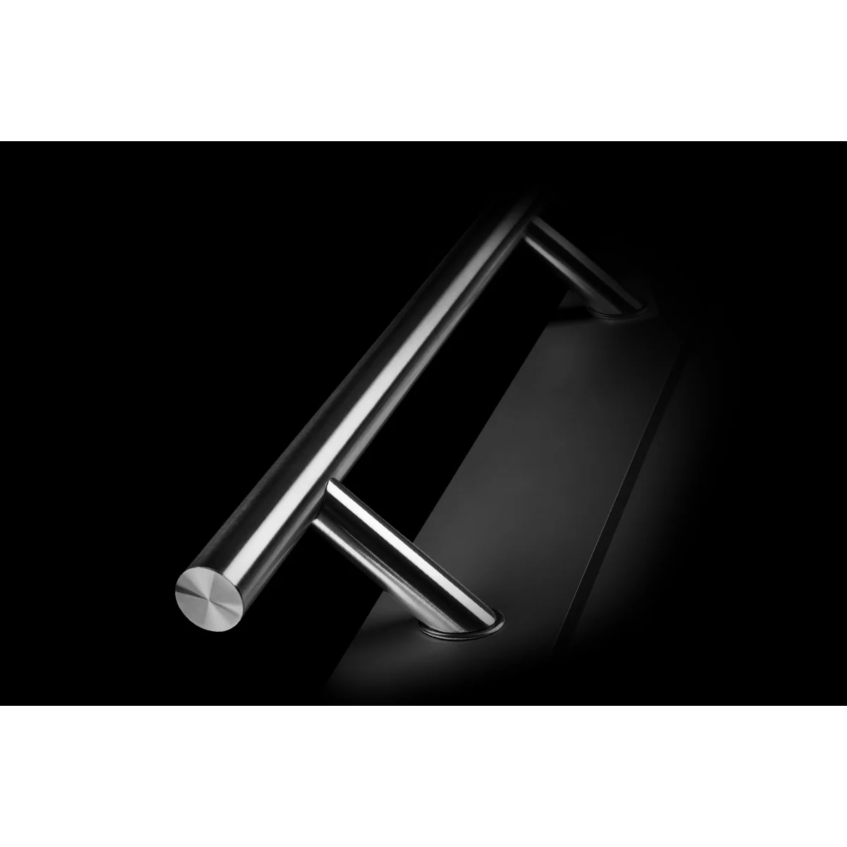 Maner spatial o singura parte WALA P45 inox 304 rotund 30 mm lungime 500 mm asezare la 45 de grade fara accesorii de prindere