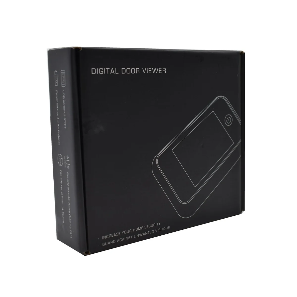 Vizor digital pentru usa STROXX cu ecran TFT 3.5", unghi vizualizare 110 grade, grosime usa 38-72 mm culoare argintie