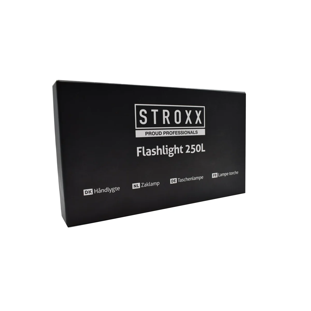 Lanterna led STROXX metalica, cu 2 baterii tip AA, 250 lumeni, culoare neagra
