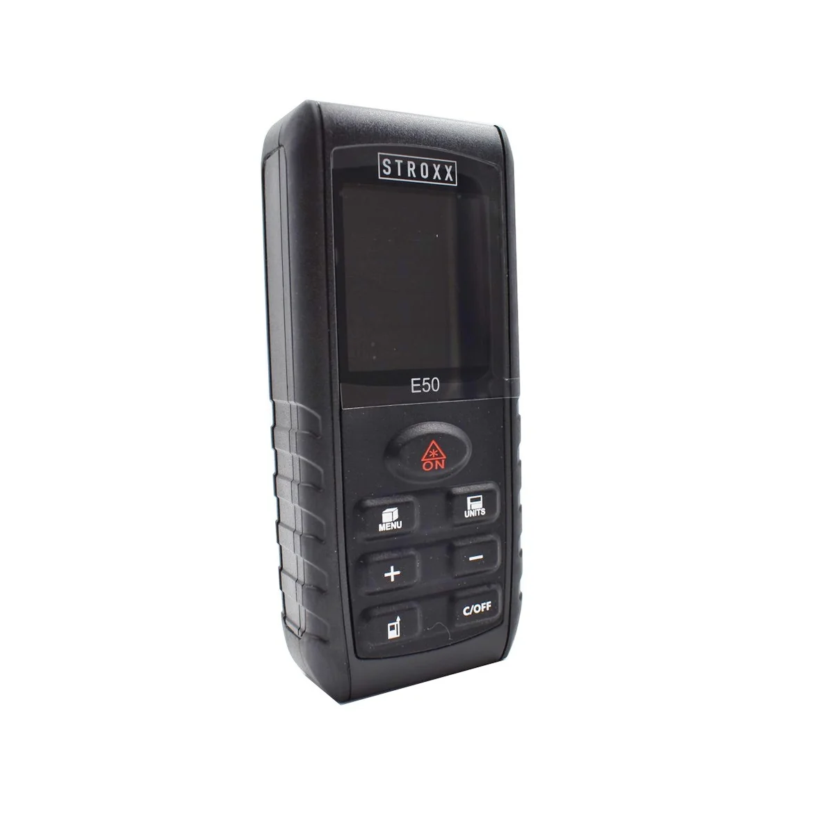 Telemetru laser marca STROXX, domeniu de masurare 0.05-50m,  husa, baterii incluse