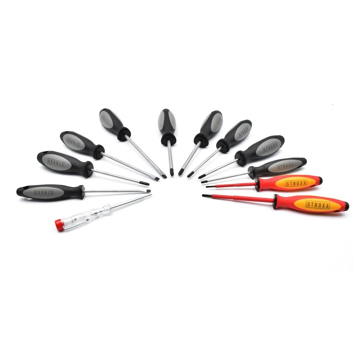 Set 12 surubelnite STROXX multicolor varfuri diferite