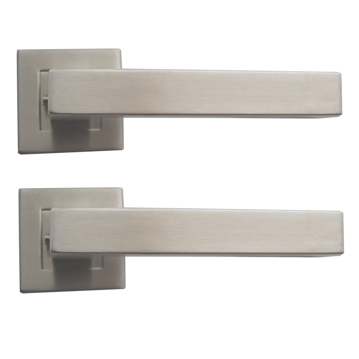 Maner usa interior STROXX model Babylon cu rozeta pentru cilindru (PZ) si maner la 90 de grade, material inox mat