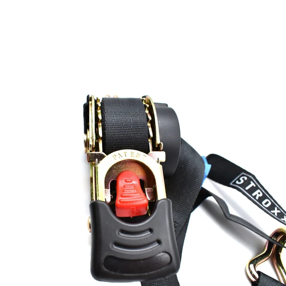 Chinga de ancorare cu clichet si retractie automata STROXX rezistenta 600 kg latime 25 mm lungime 4 metri culoare neagra