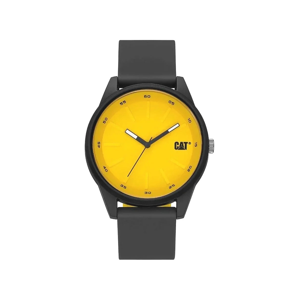 Ceas pentru barbati CAT INSIGNIA, mecanism QUARTZ analog, carcasa 43 mm, din plastic ABS, cadran galben, LJ.160.21.721