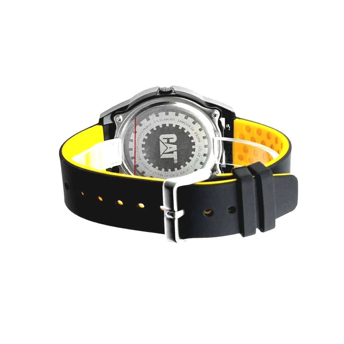 Ceas pentru barbati CAT INSIGNIA, mecanism QUARTZ analog, carcasa 43 mm, din plastic ABS, cadran galben, LJ.160.21.721