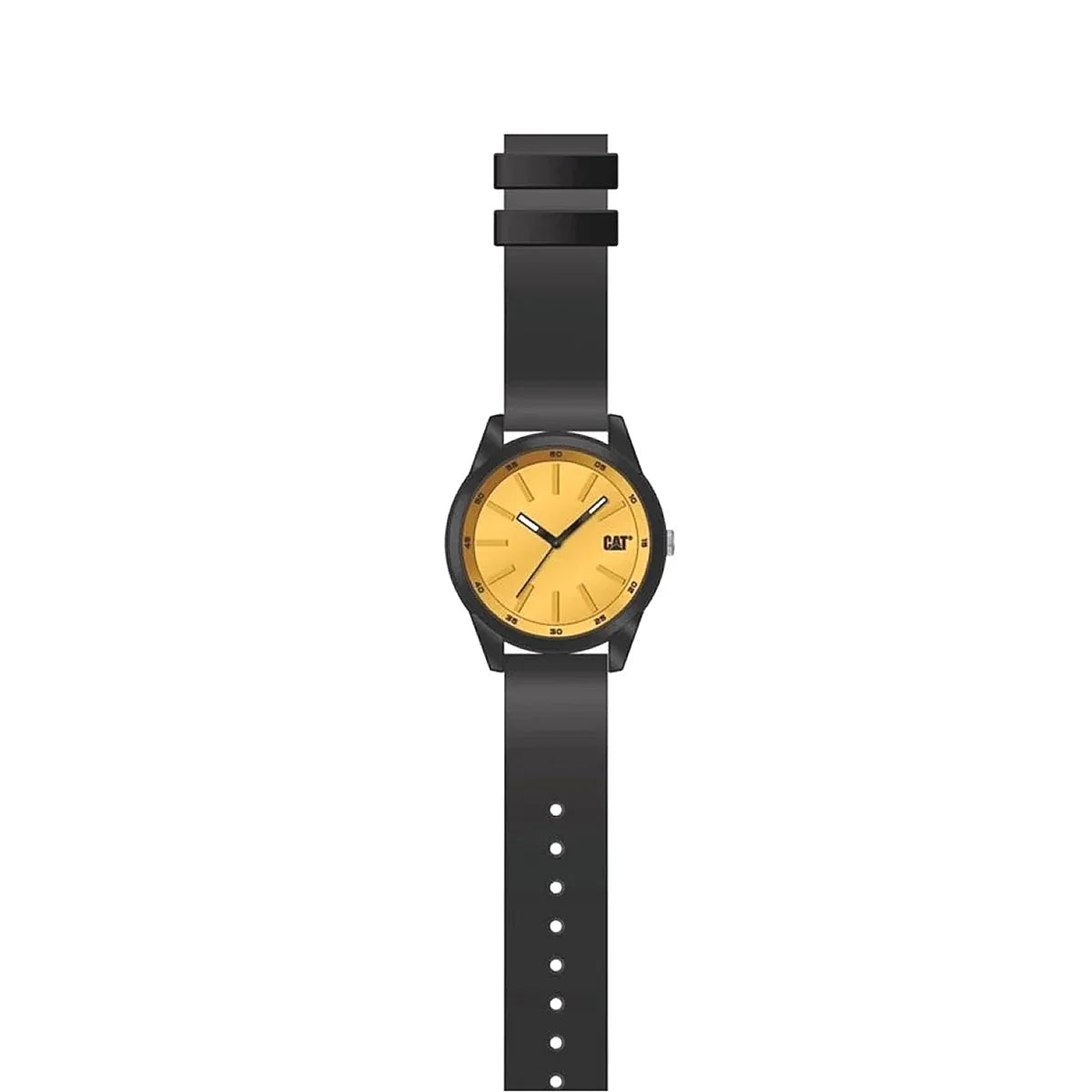 Ceas pentru barbati CAT INSIGNIA, mecanism QUARTZ analog, carcasa 43 mm, din plastic ABS, cadran galben, LJ.160.21.721