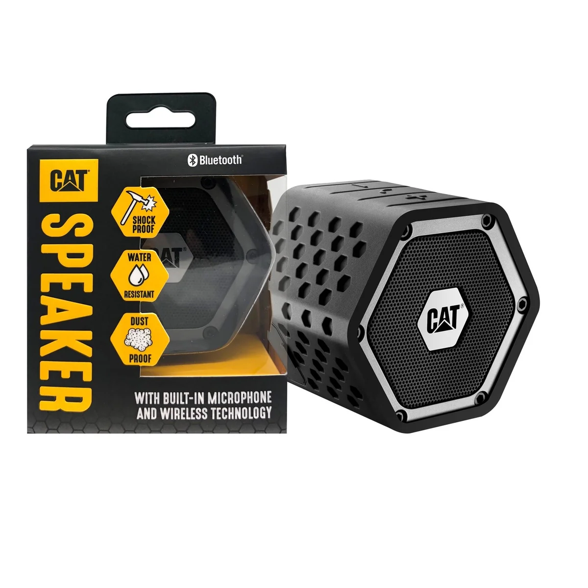 Boxa portabila bluetooth CAT mini clasa protectie IP66 autonomie 6 ore culoare negru