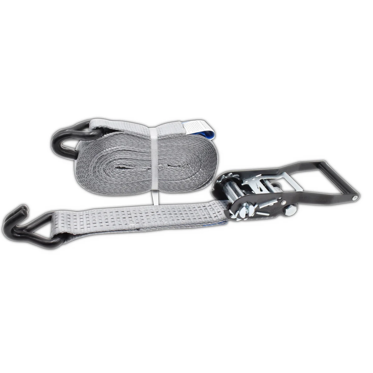 Chinga ancorare cu clichet din 2 piese, STROXX, latime 50 mm, lungime 10 m maxim 4000 kg culoare gri