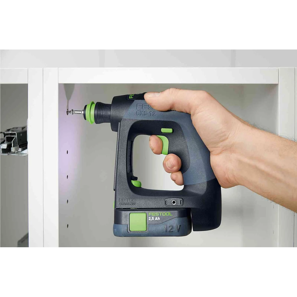 Masina de gaurit si insurubat FESTOOL CXS 12 V 2.5 Ah set cu 2xAcumulatori BP 12 Li+Incarcator+Systainer 576865