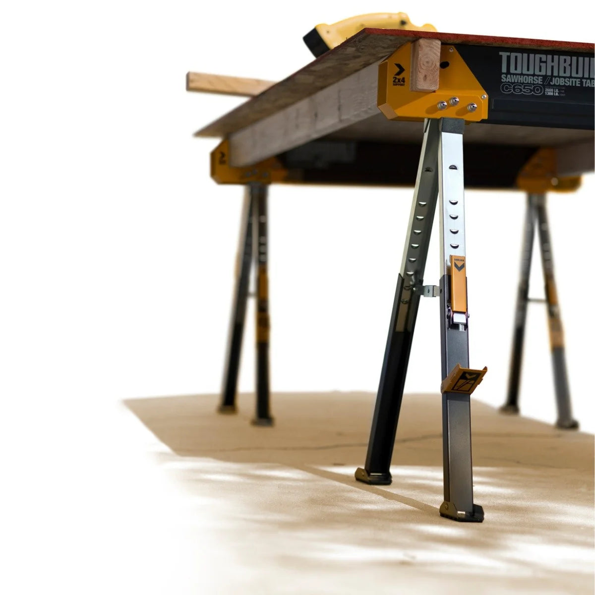 Set banc de lucru, 2 capre pliabile, Toughbuilt TB-C650-2, capacitate 1180kg