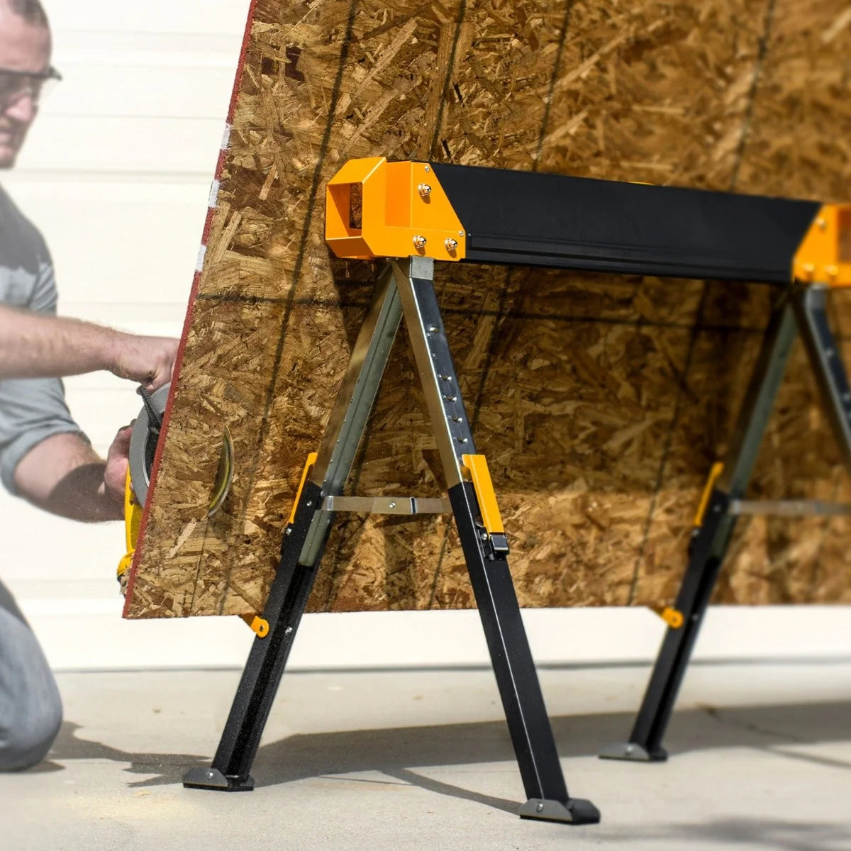 Set banc de lucru, 2 capre pliabile, Toughbuilt TB-C650-2, capacitate 1180kg