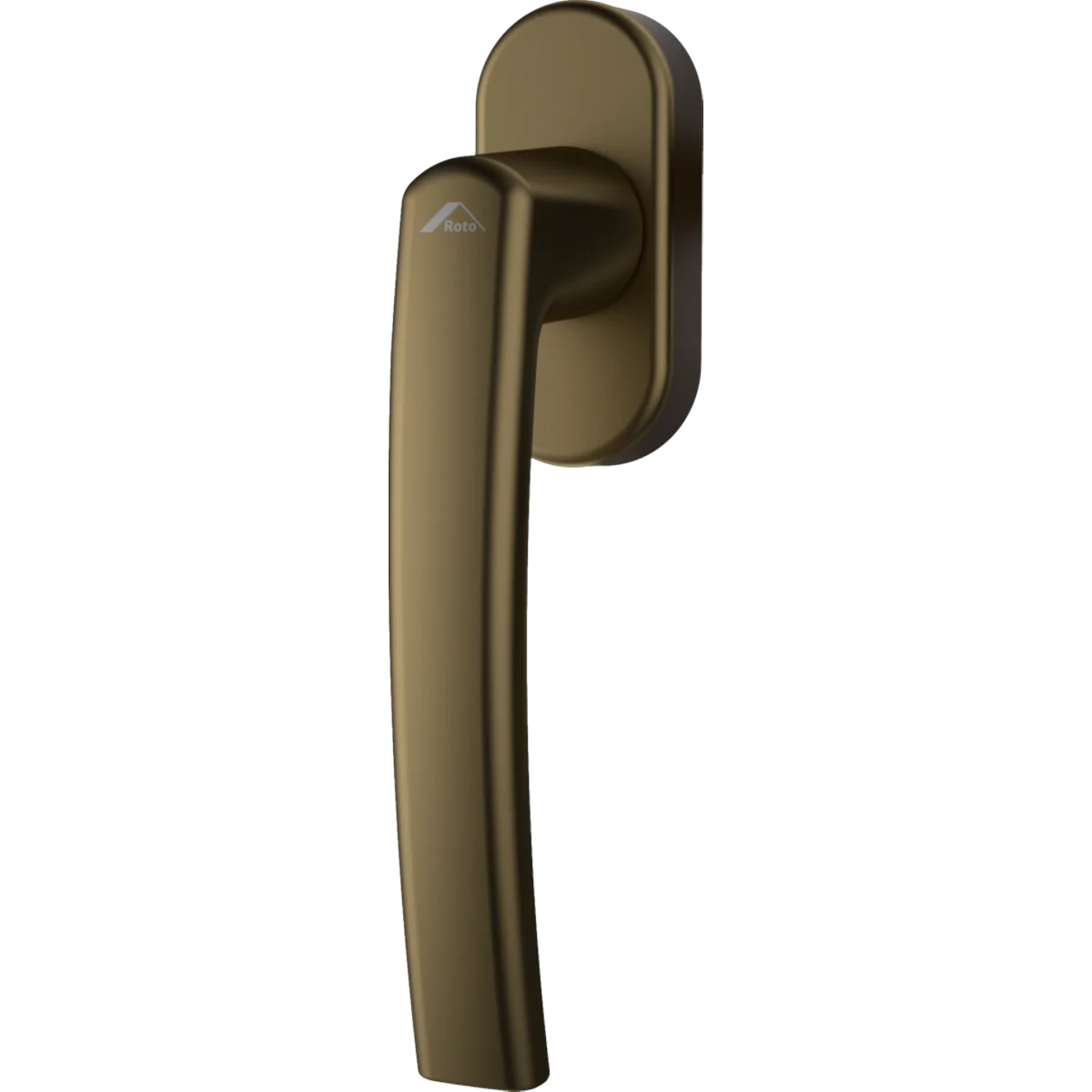 Maner geam termopan, Roto Line, aluminiu, functie Secustik, patrat 7/37 mm, culoare bronz inchis R05.3