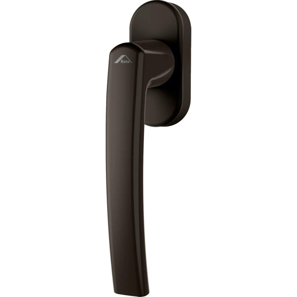 Maner geam termopan, Roto Line, aluminiu, functie Secustik, patrat 7/37 mm, culoare maro R04.1