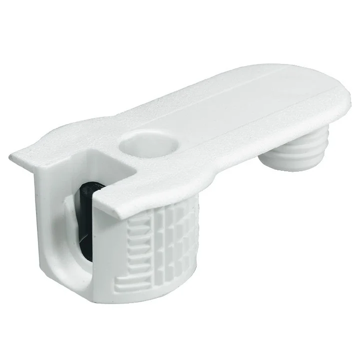 Demontabil pentru PAL Hafele Rafix 20D, cu diblu, pentru lemn cu grosimea de 19 mm, culoare alb
