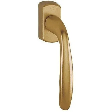 Maner geam termopan, Hoppe New York, aluminiu, functie Secustik, patrat variabil 7/32-42 mm, culoare bronz F4