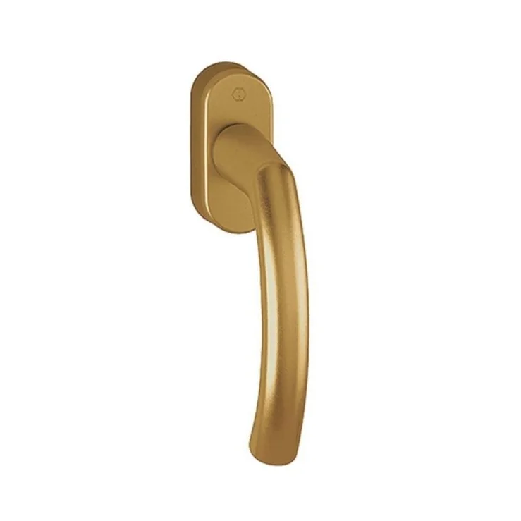 Maner fereastra, Hoppe Lima, material aluminiu, culoare bronz F4, patrat de 40 mm