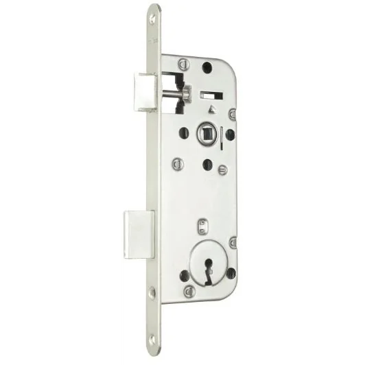 Broasca simpla pentru usi de interior din lemn, Elzett Midi 7, cheie, dornmass 40 mm, interax 90 mm, placa 18 mm, patrat 8 mm