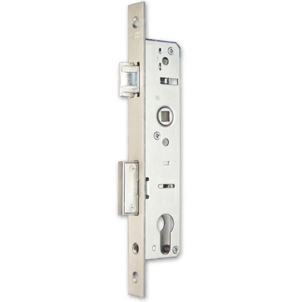 Broasca simpla pentru usi, Elzett Europortal, dornmass 25 mm, interax 92 mm, placa frontala 16 mm, patrat maner 8mm