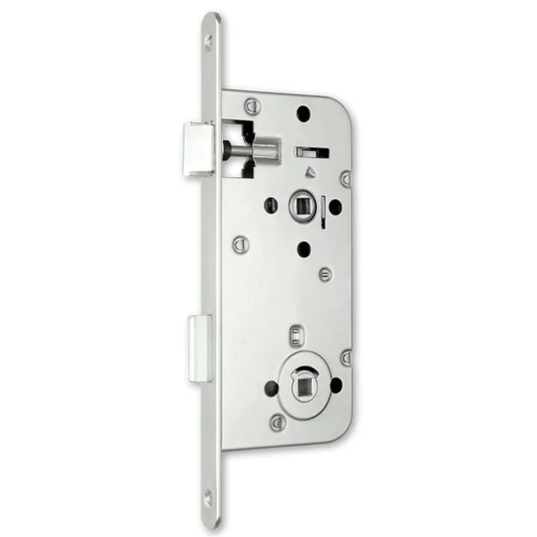 Broasca simpla pentru usi de interior din lemn, Elzett Midi 8, baie, dornmass 50mm, interax 90mm, placa 18mm, patrat 8mm