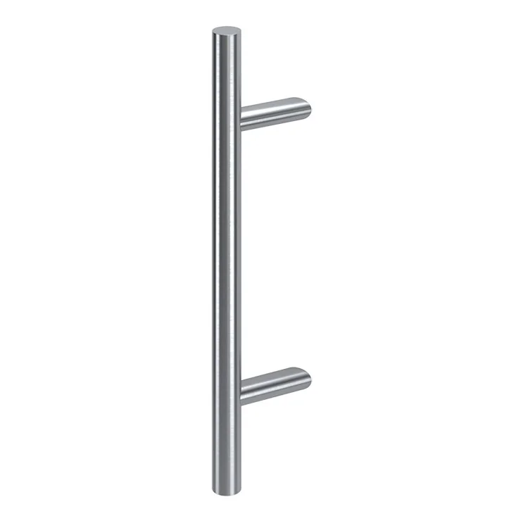 Maner spatial pe o singura parte, Medos, material inox mat, lungime 1200 mm, asezare la 45 de grade, fara accesorii de prindere