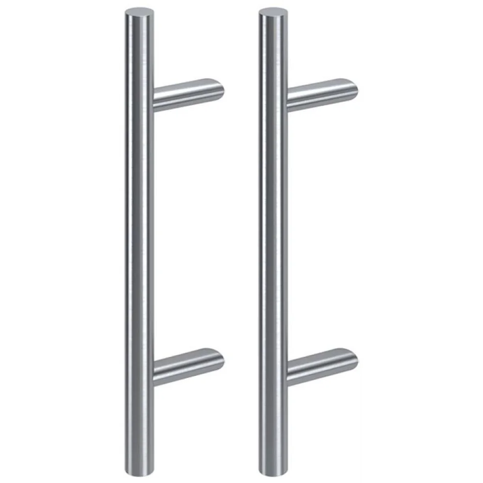 Maner spatial pe ambele parti, Medos, material inox, lungime 1200 mm, asezare la 45 de grade, cu accesorii de prindere