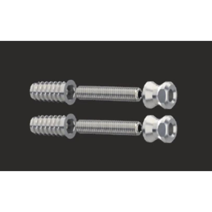 Suruburi , Medos, 2 bucati pe set, diametru 10 mm, pentru fixarea manerelor spatiale pe o singura parte, pe usi din lemn