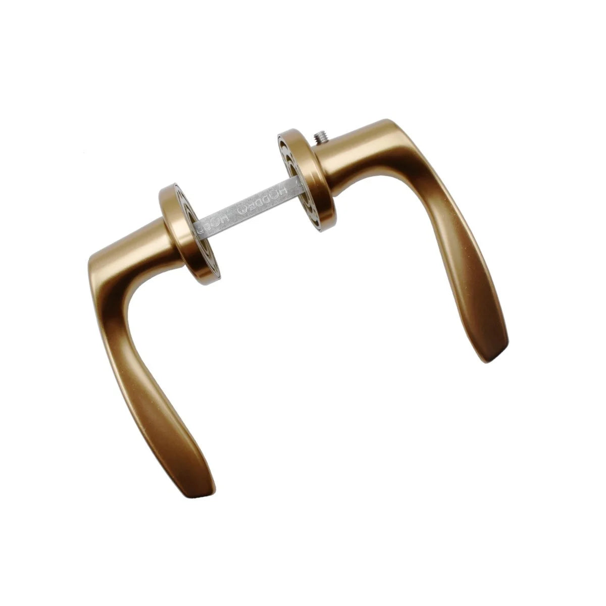 Maner usa interior, Hoppe Milano, cu rozeta pentru cheie, material aluminiu, culoare bronz, 119x44 mm