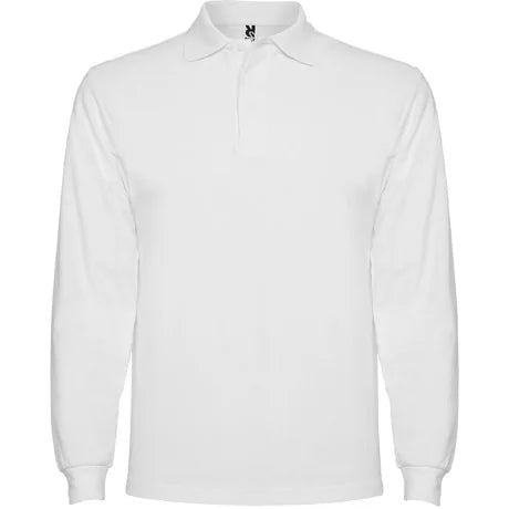 Tricou barbati cu maneca lunga Estrella, marimea S, bumbac, culoare alb