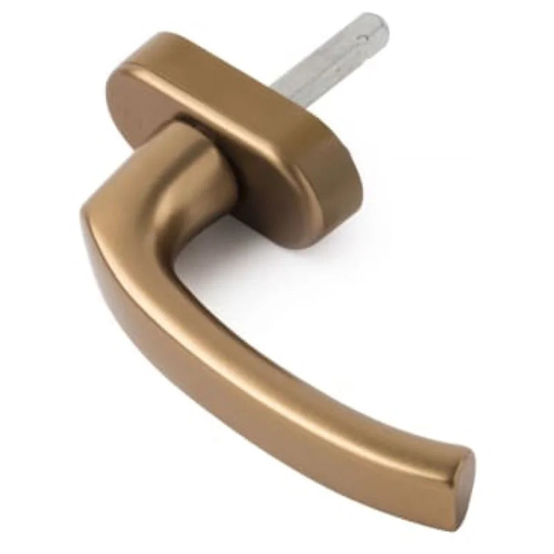 Maner geam termopan, Hoppe Flensburg, aluminiu, functie Secustik, patrat variabil 7/32-42 mm, culoare bronz F4