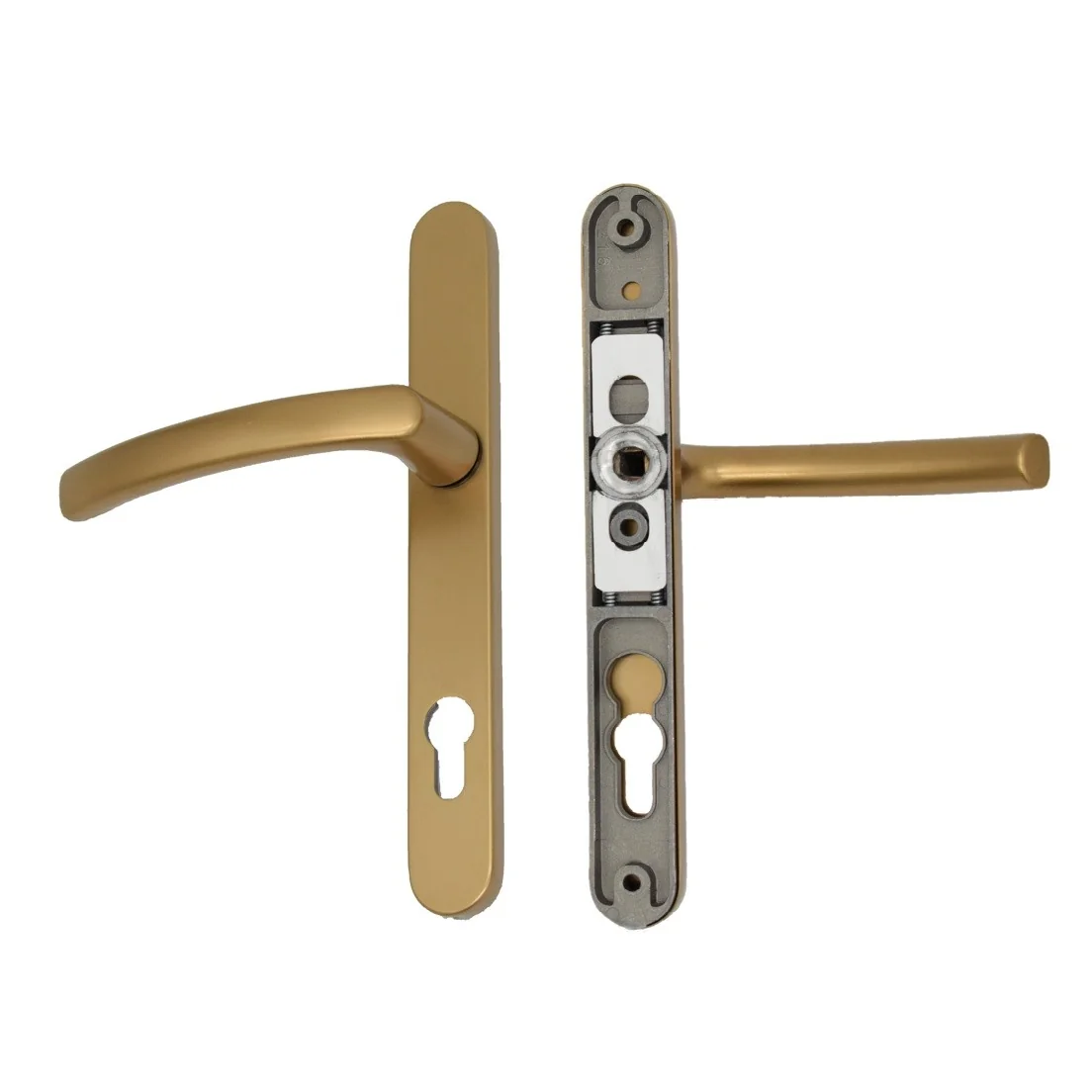 Maner usa termopan, blaugelb DGT30, exterior, 92 x 30 mm, material aluminiu, fara accesorii de prindere, culoare bronz F4