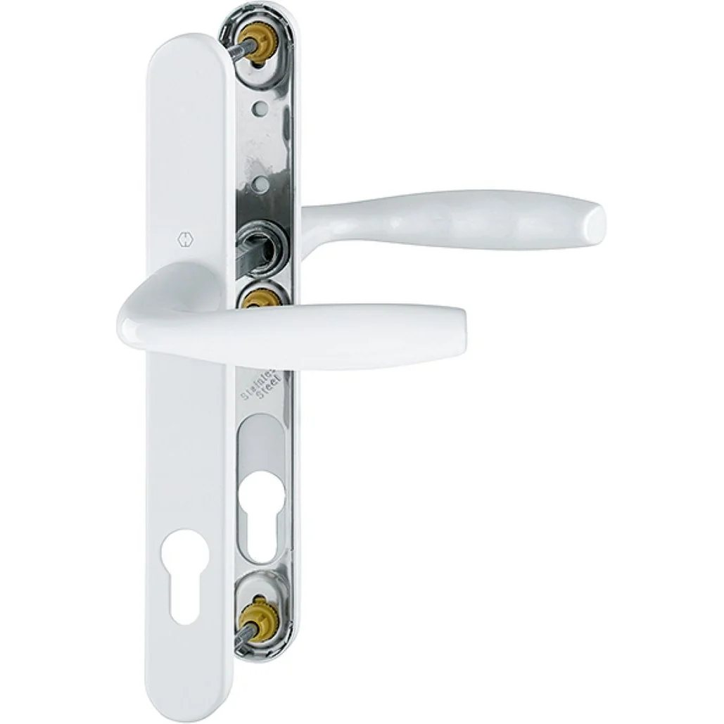 Maner usa termopan, Hoppe New York, exterior, 92 x 30 mm, material aluminiu, culoare alb RAL9016