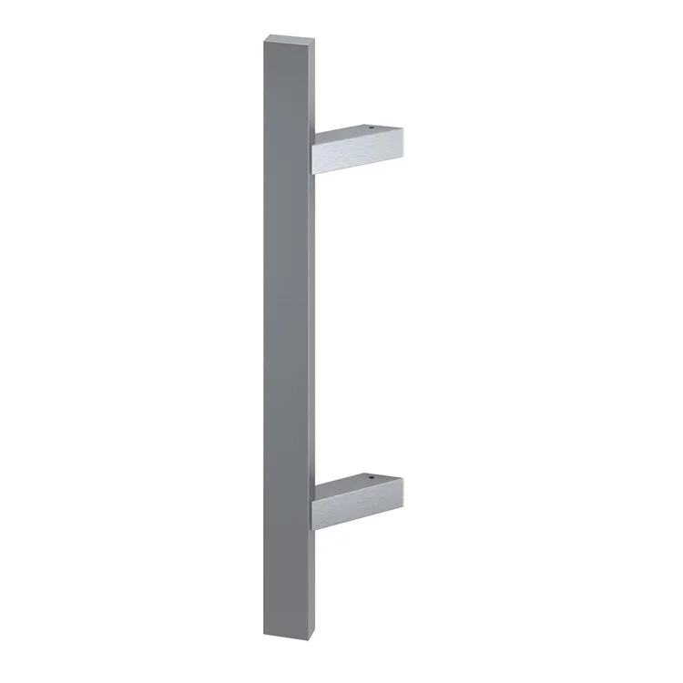 Maner spatial pe o singura parte, Medos, material inox mat, rectangular, L 1600 mm, la 90 de grade, fara acc. de prindere