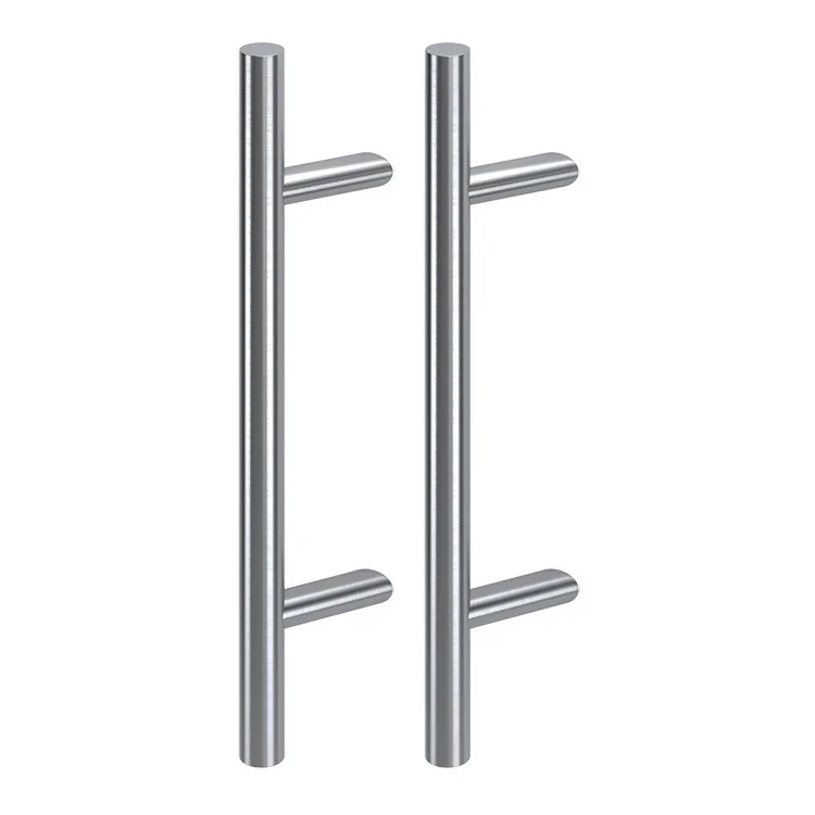 Maner spatial pe ambele parti, Medos, material inox, diam. 32 mm, L 1400 mm, asezare la 45 de grade, cu accesorii de prindere