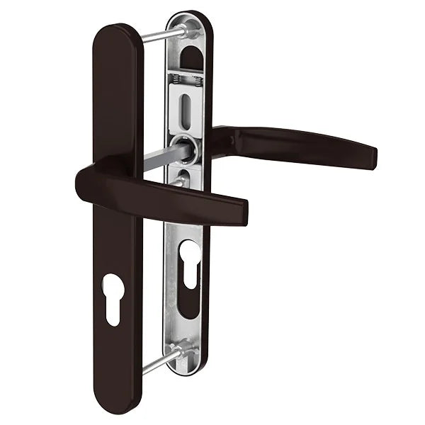 Maner usa termopan, Victory, exterior, 92 x 25 mm, cu arc, material aluminiu, culoare maro RAL8077